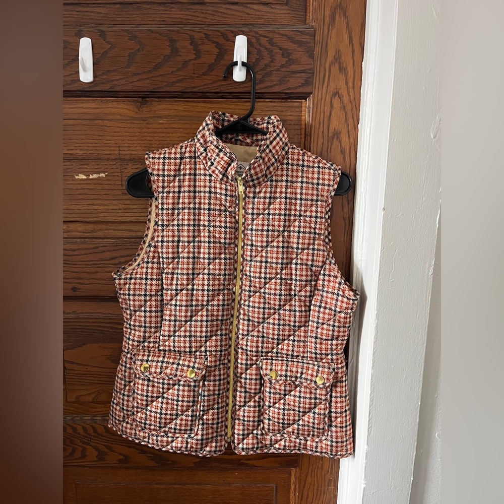 St. John's Bay Multicolor Plaid Vest